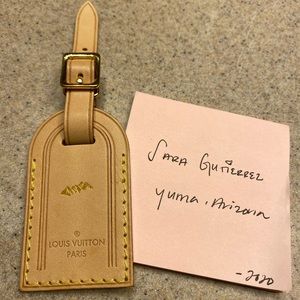 LV luggage tag